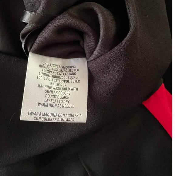 MG Womens Wide Leg Jumpsuit w/ Pockets Sleeveless Size 2 Black/Red - Picture 7 of 8